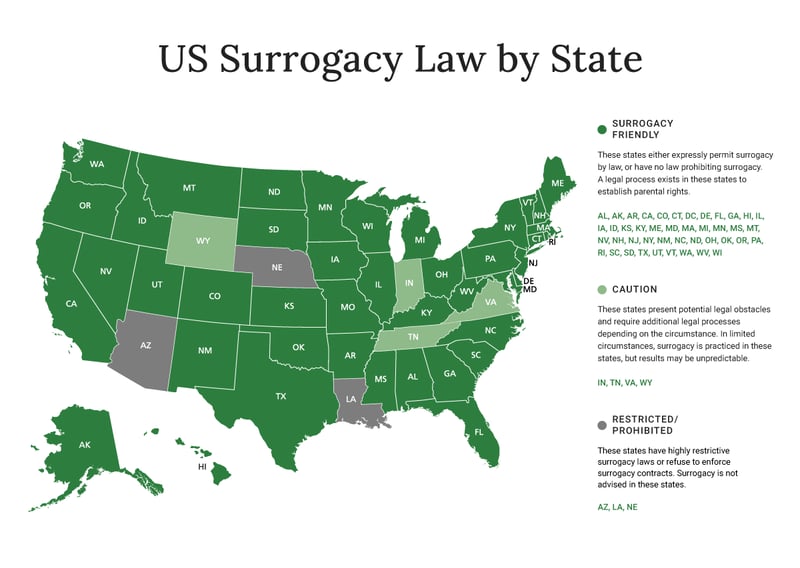 U.S-Surrogacy-Law-By-State